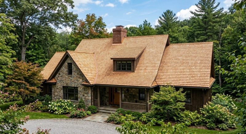 Cedar Roof Construction in Stowe, VT