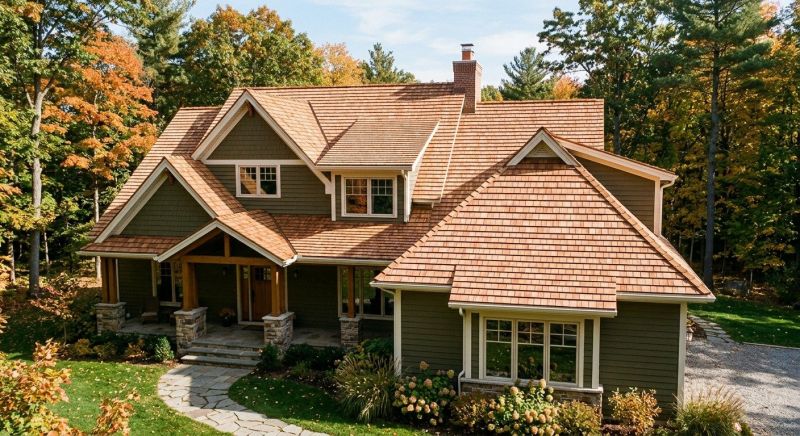 Cedar Roof Installation in Cambridge, VT