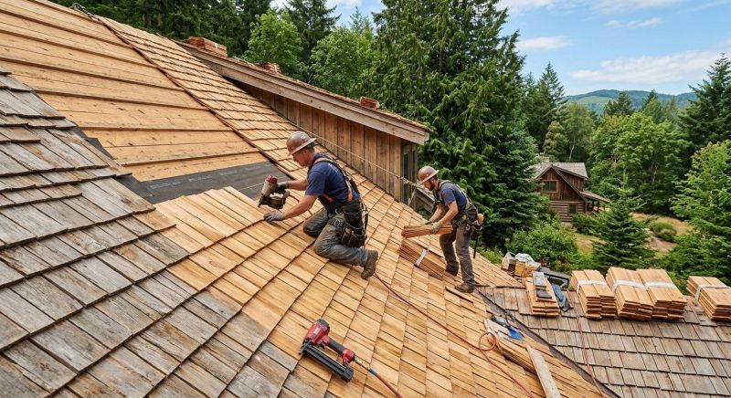 Cedar Roof Installation in Waterbury, VT