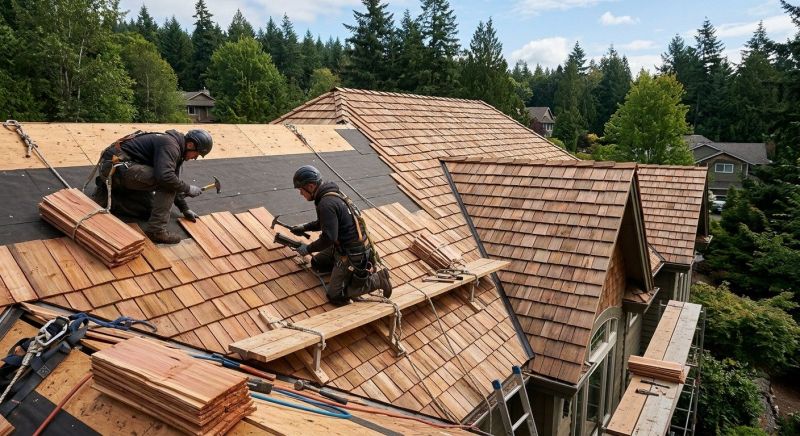 Cedar Roof Installation in Williston, VT