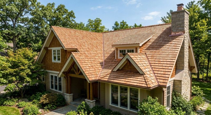Cedar Shake Roof Construction in Barre, VT