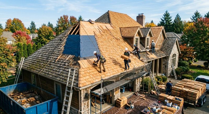 Cedar Shingles Replacement in Lamoille County, VT