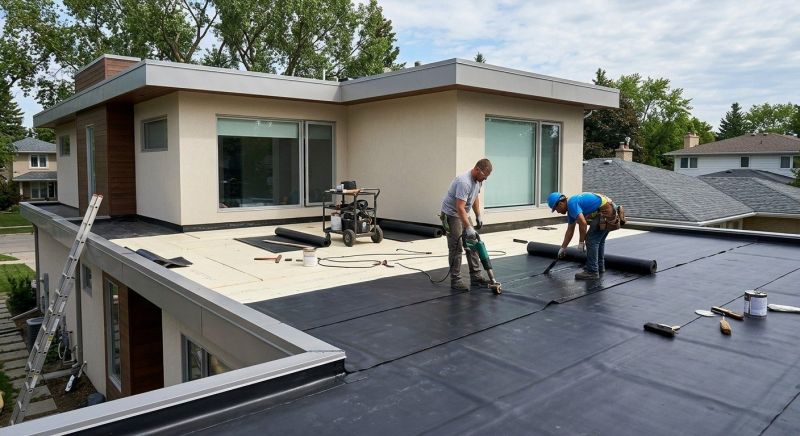 Flat Roof Installation in Cambridge, VT