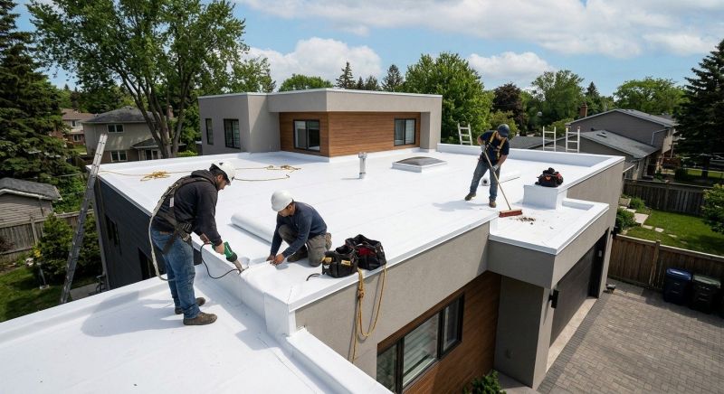 Flat Roof Installation in Waitsfield, VT