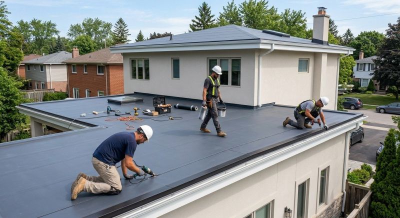 Flat Roof Installation in Williston, VT
