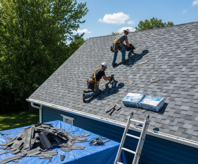 Shingle Roof Replacement in Lowell, VT