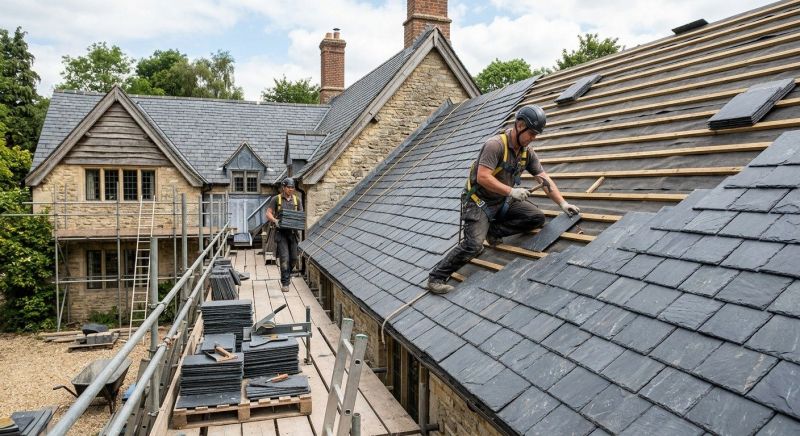 Slate Roof Installation in Stowe, VT