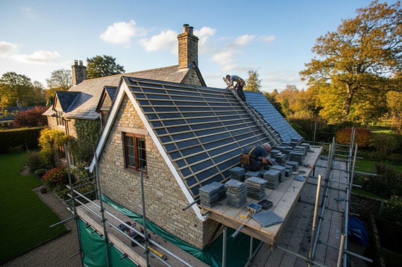 Slate Roof Replacement in Lamoille County, VT