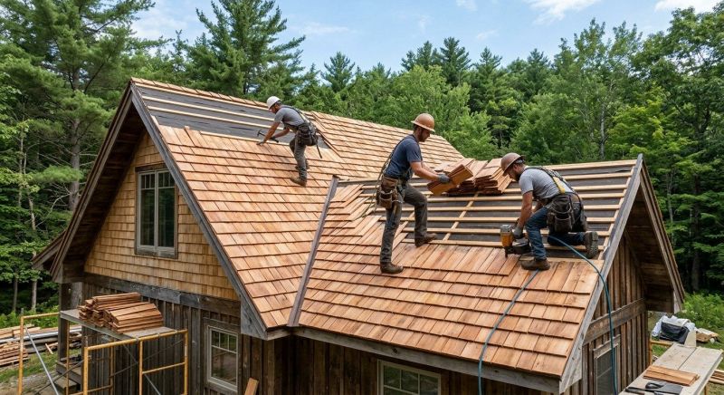 Wood Roofing Installation in East Montpelier, VT