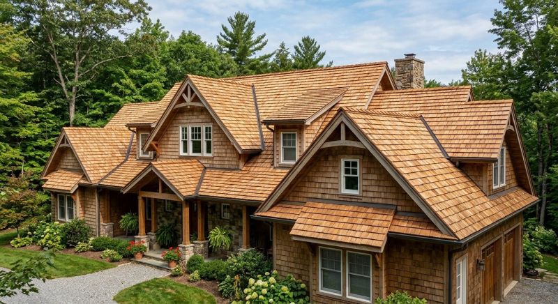 Wood Roofing Installation in Lowell, VT