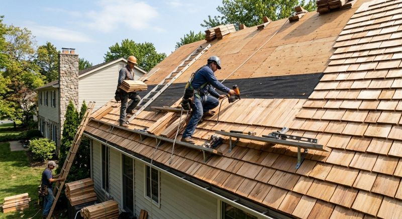 Wood Roofing Installation in Marshfield, VT