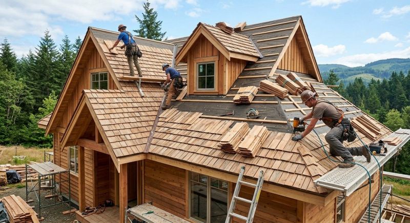 Wood Roofing Installation in West Danville, VT
