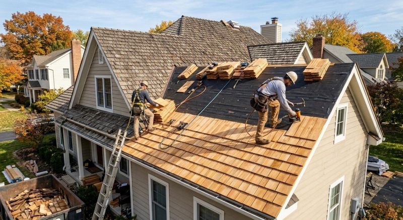 Wood Shake Roof Replacement in Cambridge, VT